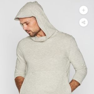 Mika Jaymes 3/4 Sleeve cowl neck visor hoodie